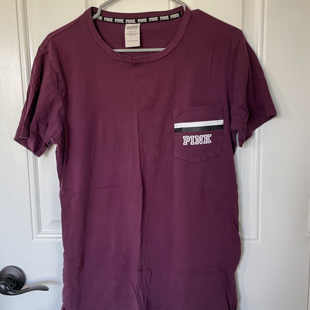 PINK Maroon Tee